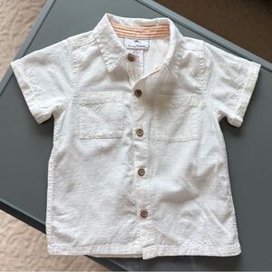 Tommy Bahama Boys 3T White Button Down 100% Cotton Shirt.